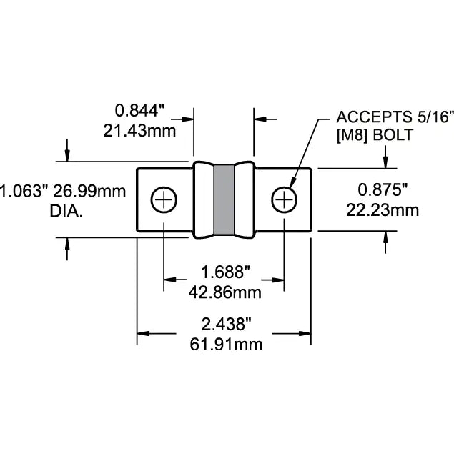 Blue SEA No Supplier Warranty Fuse 5115-BSS - A3T Class 175A