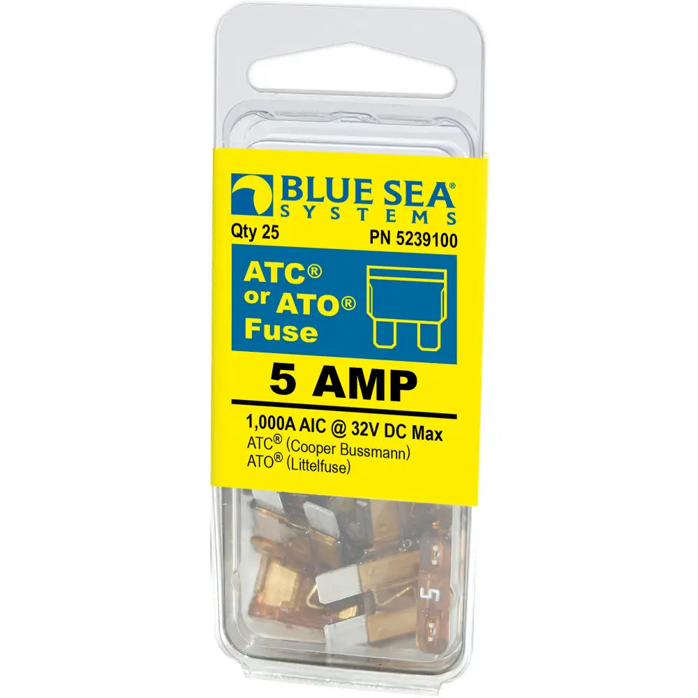 Blue SEA 5239100-BSS - Fuse ATO ATC 5A Pack 25