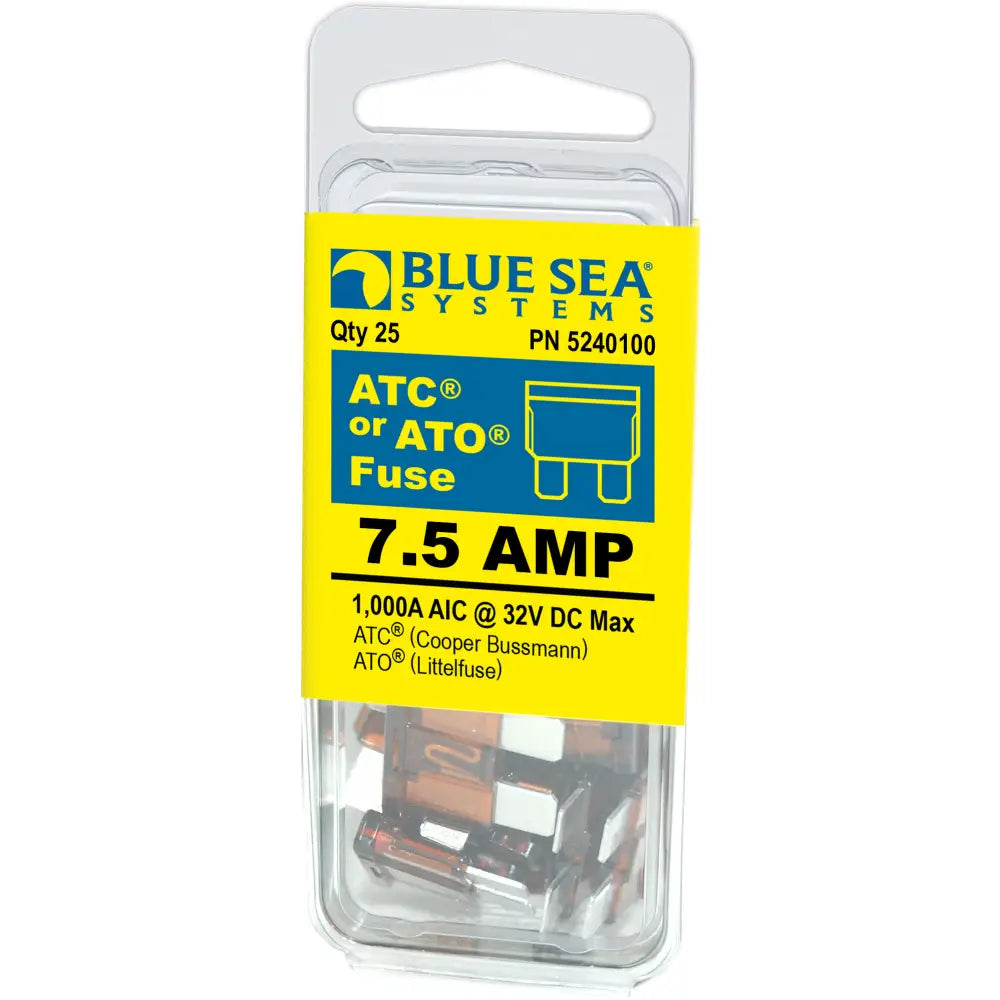 Blue SEA 5240100-BSS - Fuse ATO ATC 7.5A Pack 25