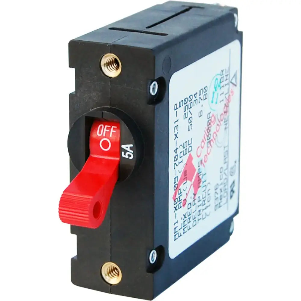 Blue Sea 7201BSS Circuit Breaker Aa1Toggle 5A Red Quality circuit breaker from Blue Sea