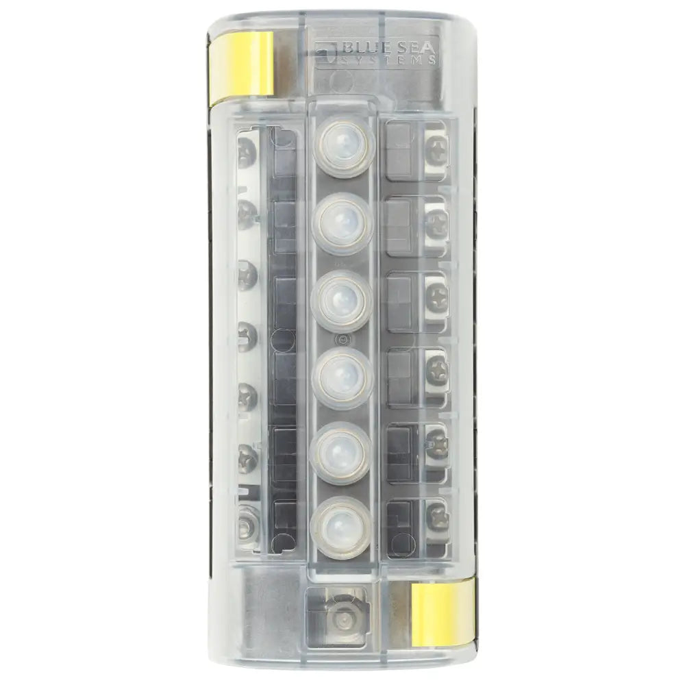 Blue SEA Accepts Ring Terminals Circuit Breaker Block 5052-BSS - Circ Brkr ST Clb 6Circ GND