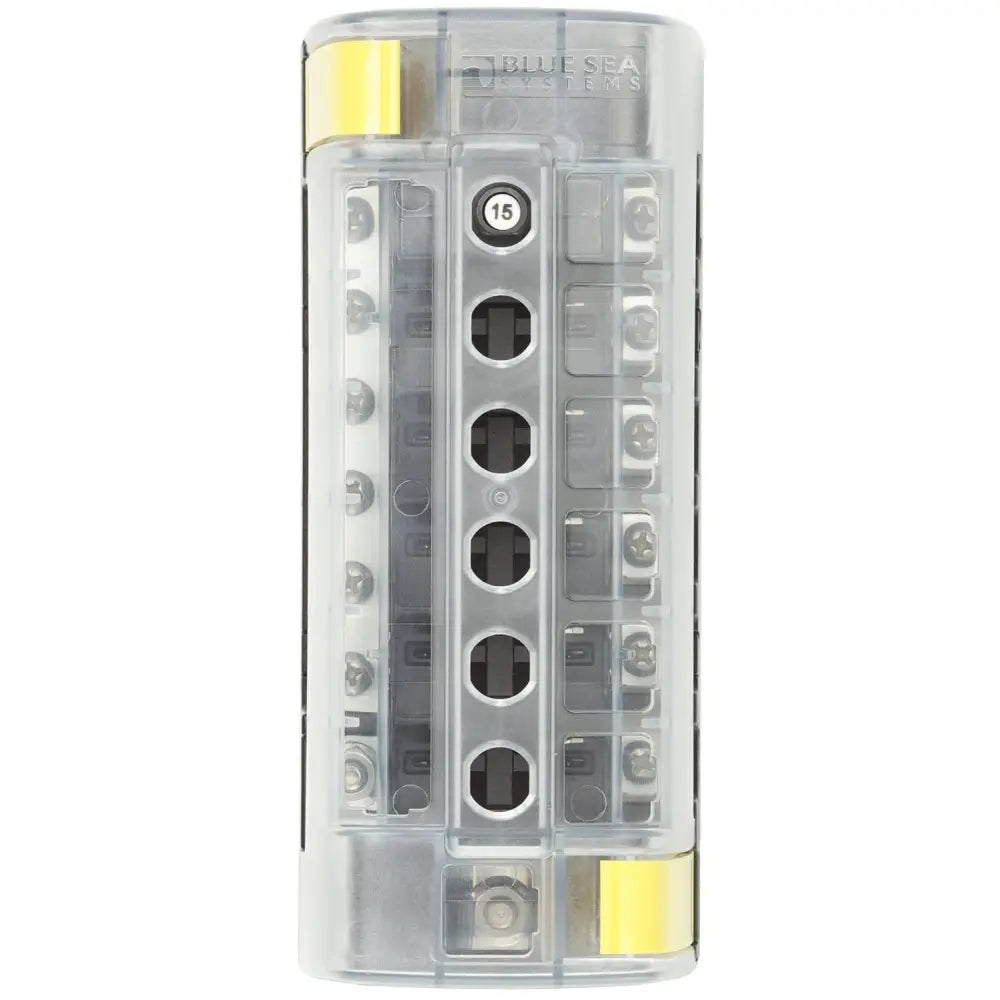 Blue SEA Accepts Ring Terminals Circuit Breaker Block 5052-BSS - Circ Brkr ST Clb 6Circ GND