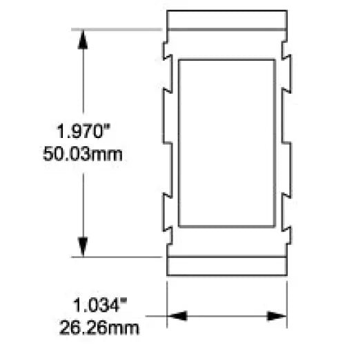 Blue SEA Center Position Switch Plate Cover Mounting Bracket 8266-BSS - Contura Panel
