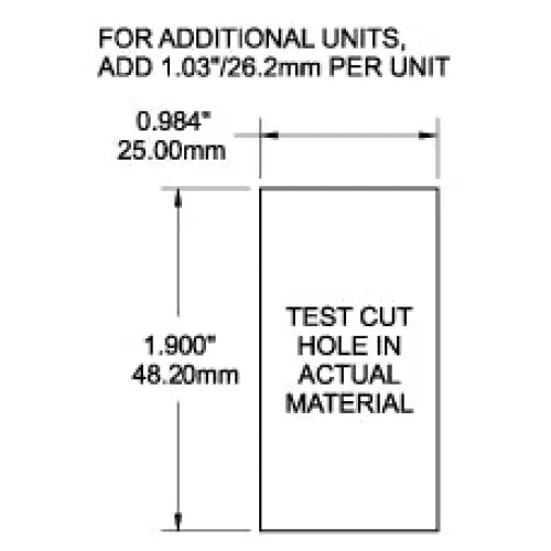 Blue SEA Center Position Switch Plate Cover Mounting Bracket 8266-BSS - Contura Panel