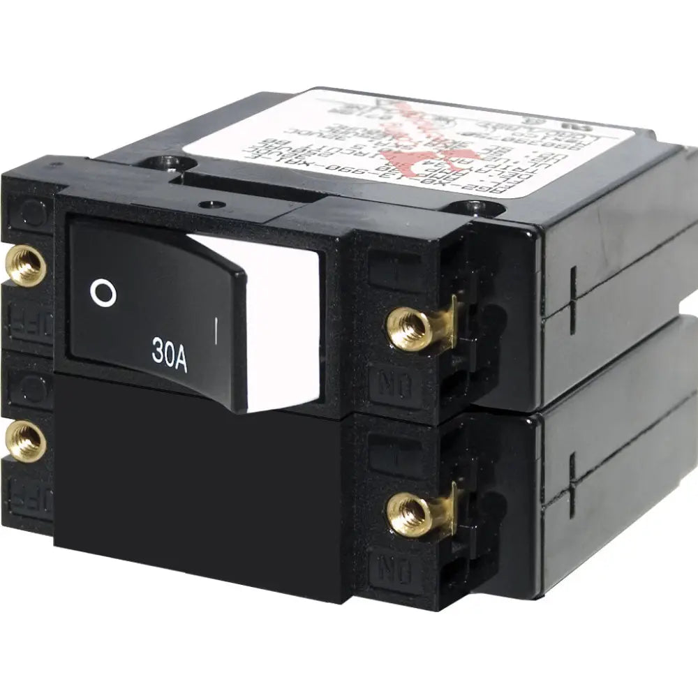 Blue SEA Double Pole Magnetic Hydraulic Type Circuit Breaker 7574-BSS - A2RSD Rocker30A