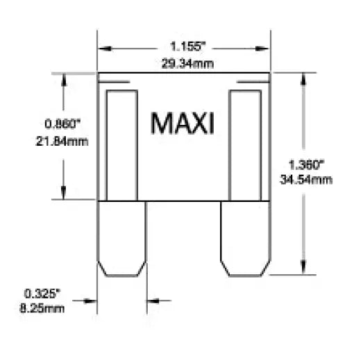 Blue SEA Easy To Install Fuse 5143-BSS - Maxi 80A