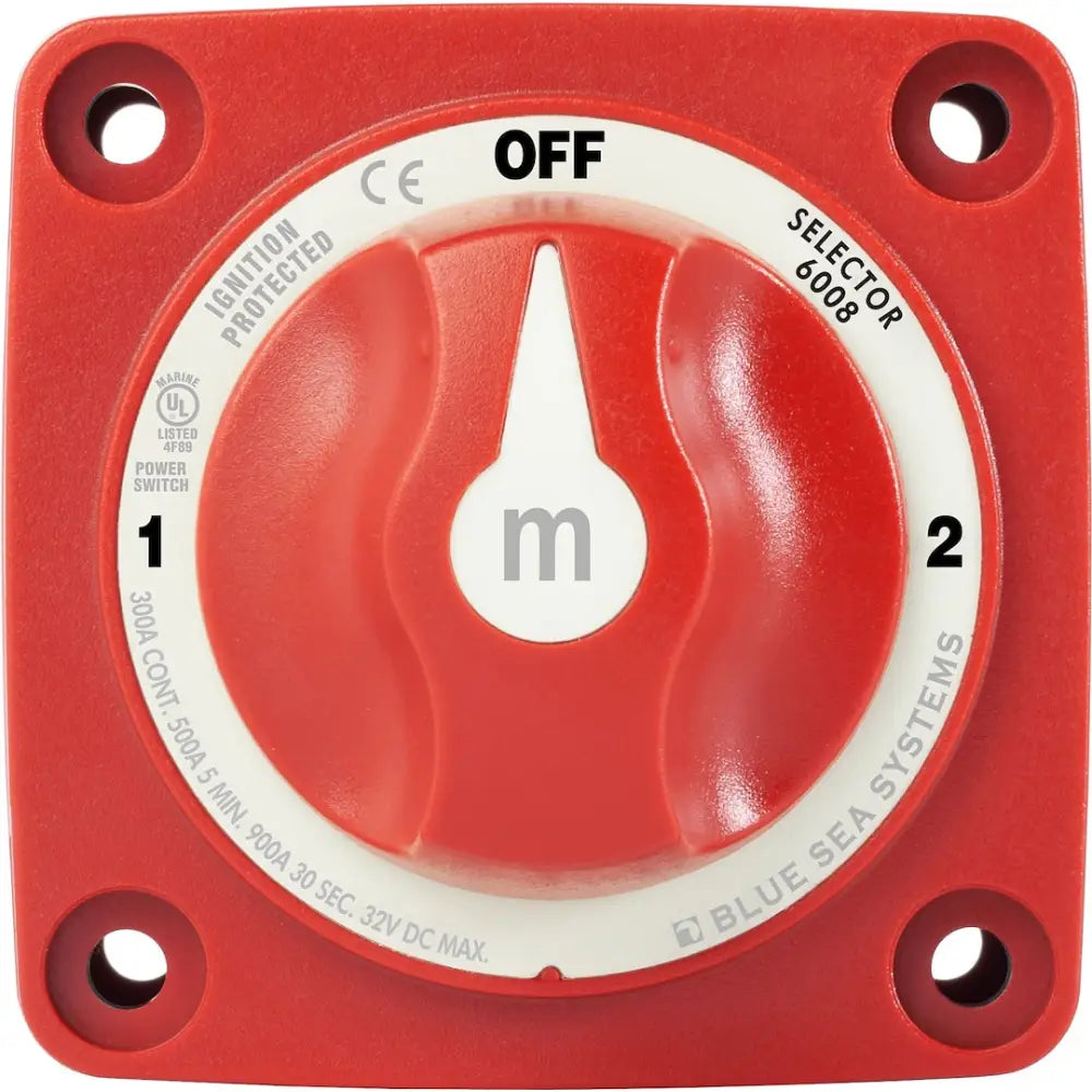 Blue SEA Ignition Protection Battery Selector Switch 6008-BSS - 3P