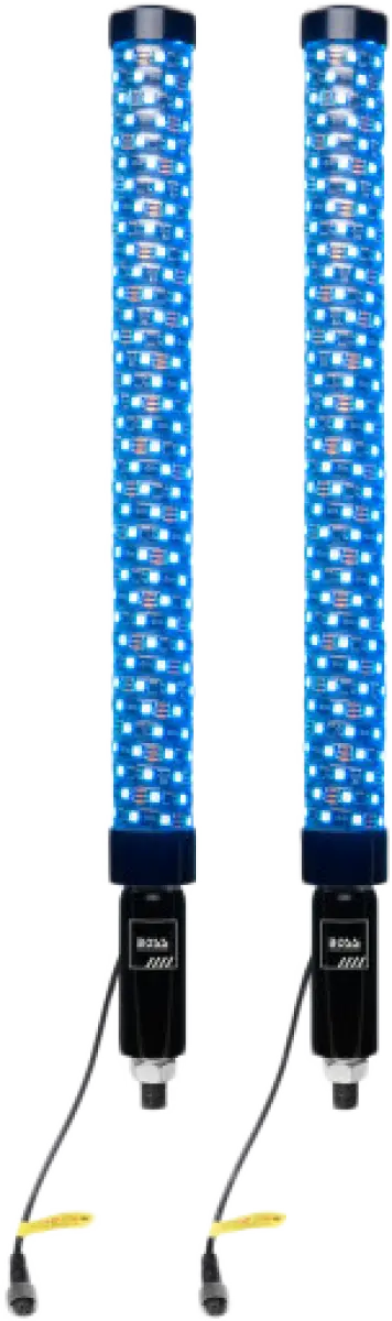 Bluetooth 2" Fat Led Whip 1 Pr Led Fat Whips - BOSS AUDIO