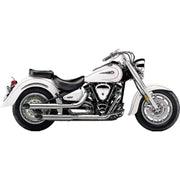 Blvd Slashcut Slip On Chrome Yam V Star 1100 - COBRA