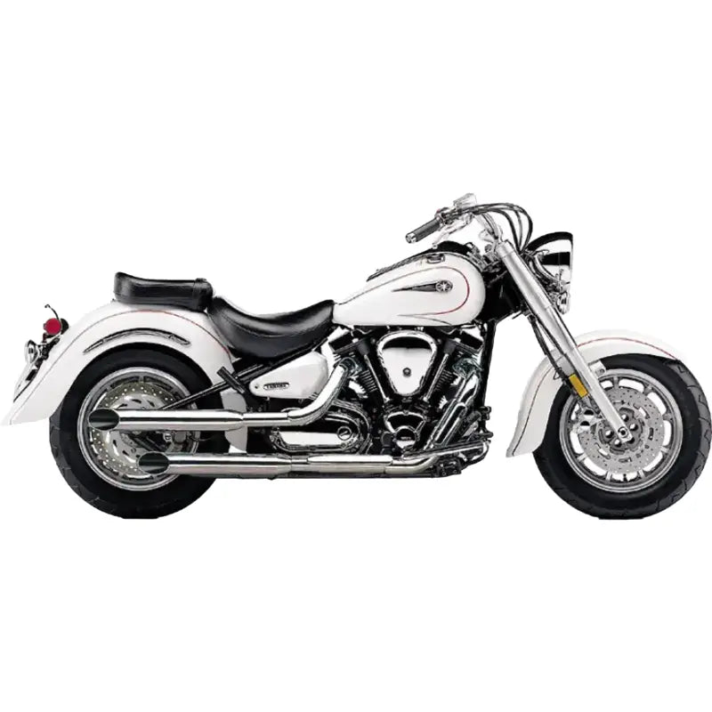 Blvd Slashcut Slip On Chrome Yam V Star 1100 - COBRA