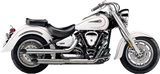 Blvd Slashcut Slip On Chrome Yam V Star 1100 - COBRA