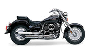 Blvd Slashcut Slip On Chrome Yam V Star 650 - COBRA