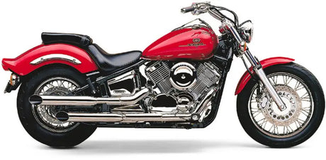Blvd Slashcut Slip On Chrome Yam V Star 1100 99 05 - COBRA