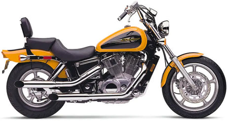Blvd Slashcut Slip On Chrome Hon Vt1100 Spirit 97 07 - COBRA