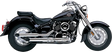 Blvd Slashcut Slip On Chrome Yam V Star 650 - COBRA