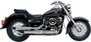 Blvd Slashcut Slip On Chrome Yam V Star 650 - COBRA