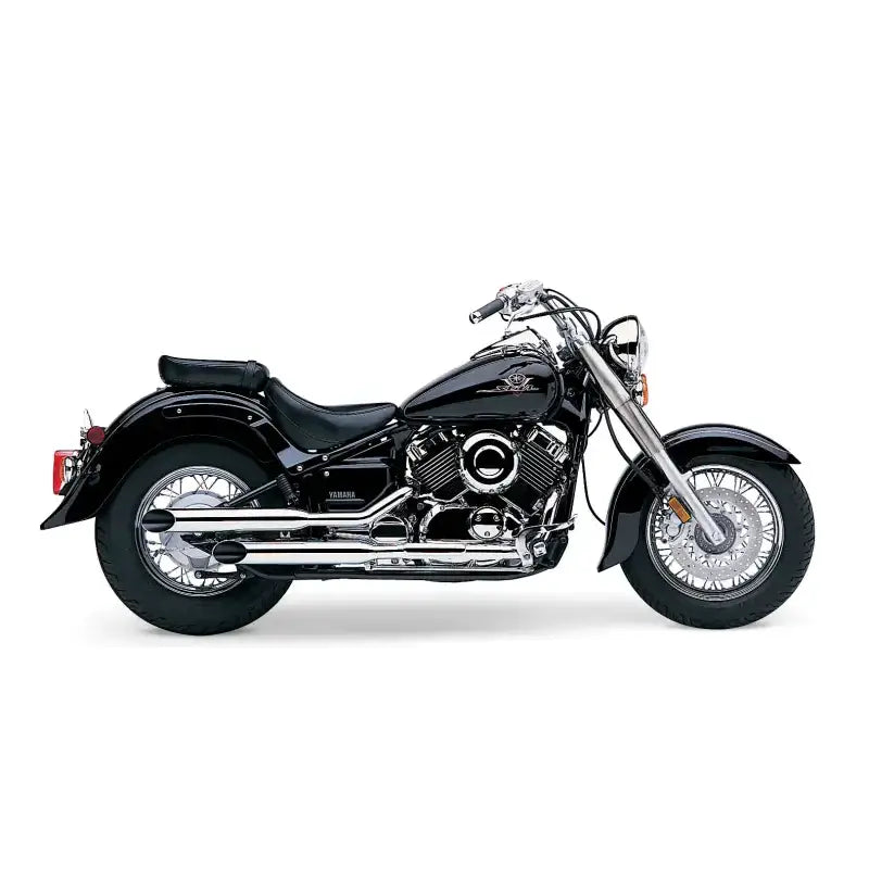 Blvd Slashcut Slip On Chrome Yam V Star 650 - COBRA