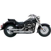 Blvd Slashcut Slip On Chrome Yam V Star 650 - COBRA