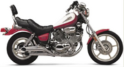 Blvd Slashcut Slip On Chrome Yam Virago 750/1100 84 99 - COBRA