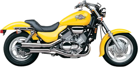 Blvd Slashcut Slip On Chrome Hon Vt750 Magna 94 03 - COBRA