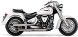 Blvd Slashcut Slip On Chrome Yam Roadstar 1600/700 99 14 - COBRA