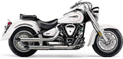 Blvd Slashcut Slip On Chrome Yam Roadstar 1600/700 99 14 - COBRA
