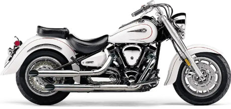 Blvd Slashcut Slip On Chrome Yam Roadstar 1600/700 99 14 - COBRA
