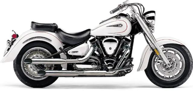 Blvd Slashcut Slip On Chrome Yam Roadstar 1600/700 99 14 - COBRA