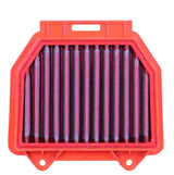 Orange-framed air filter with pleated media for Honda CB 125 R replacement air upgrade