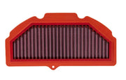 Orange framed pleated air filter from BMC BMC Air for GSXR1000 motorcycle