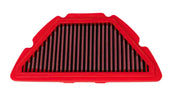 Red framed BMC Air filter for YZF-R1 motorcycle for optimal airflow and performance