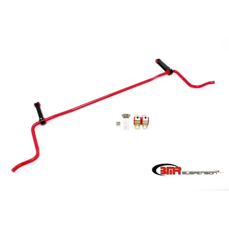 BMR Suspension BMR 05-10 S197 Mustang Rear Solid 22mm Sway Bar Kit w/ Bushings & Billet Links - Red