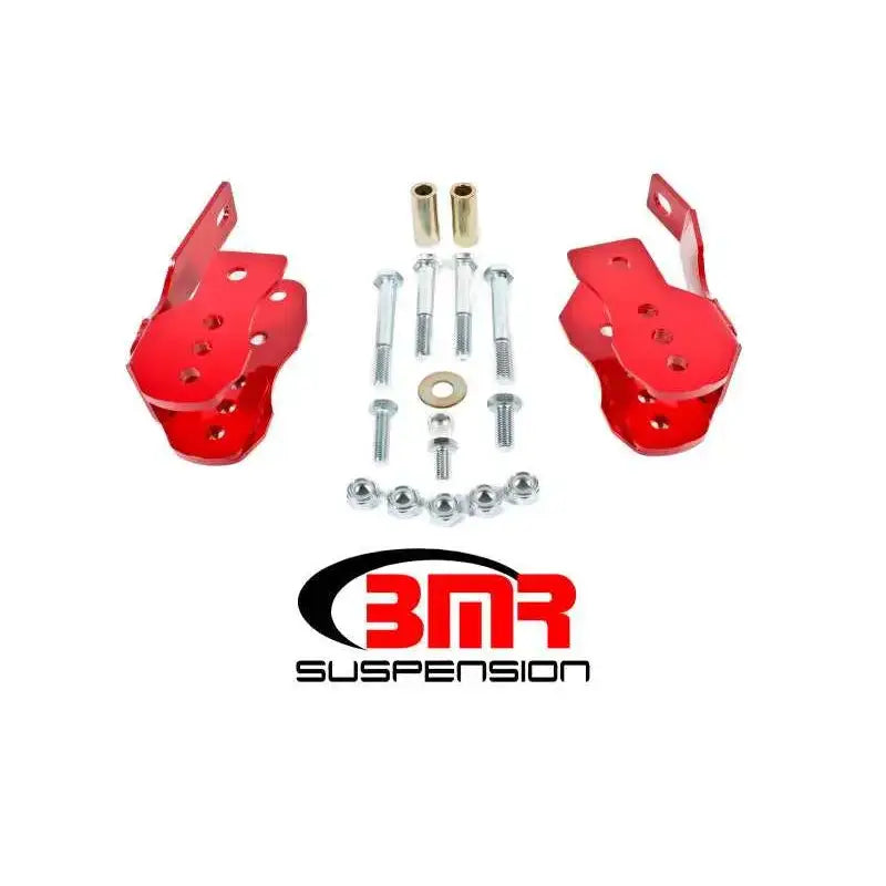 BMR Suspension BMR 05-14 S197 Mustang Bolt-On Control Arm Relocation Brackets - Red