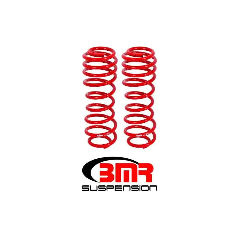 BMR Suspension BMR 05-14 S197 Mustang GT/GT500 Rear Performance/Drag Lowering Springs - Red