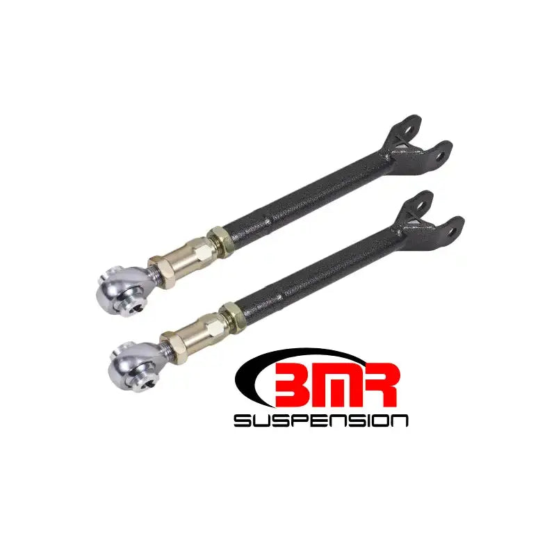 BMR 08-17 Challenger Lower Trailing Arms w/ On-Car Adj. Rod Ends - Black Hammertone - LTA112H