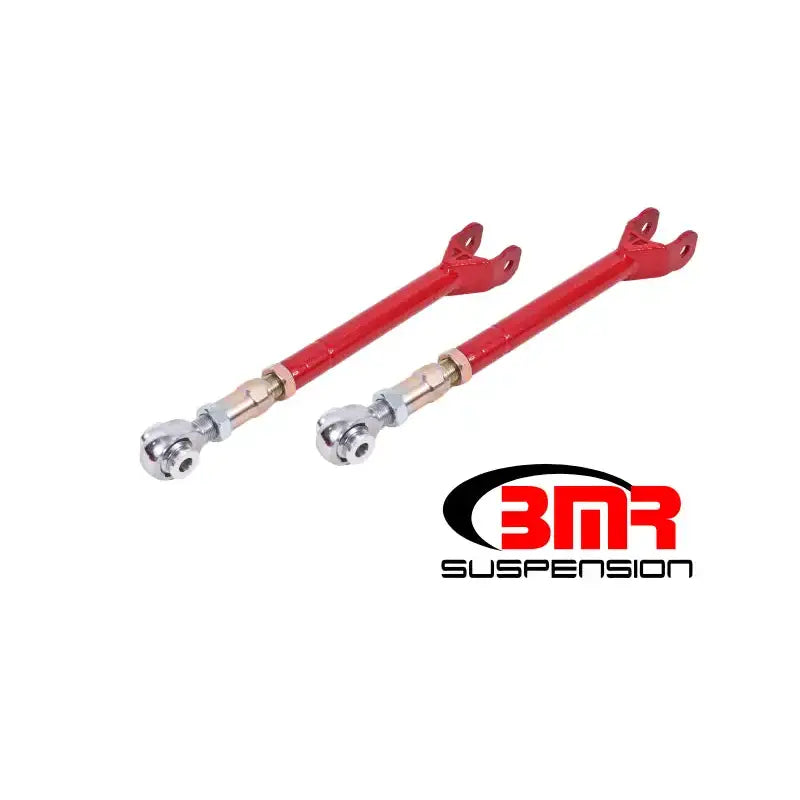 BMR 08-17 Challenger Lower Trailing Arms w/ On-Car Adj. Rod Ends - Red - Truck & Automotive