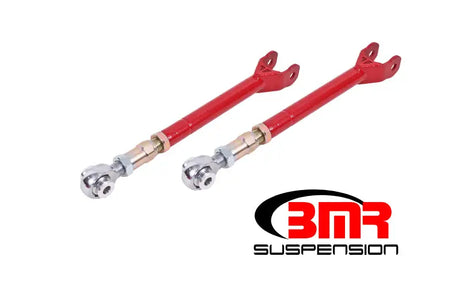 BMR 08-17 Challenger Lower Trailing Arms w/ On-Car Adj. Rod Ends - Red - Truck & Automotive