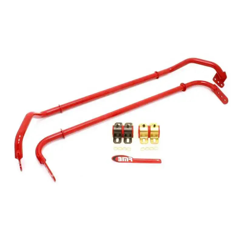 BMR Suspension BMR 10-11 5th Gen Camaro Front & Rear Sway Bar Kit w/ Bushings - Red