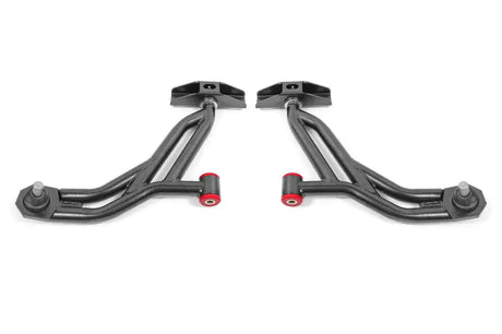 BMR 10-14 Ford Mustang / Shelby GT500 Non-Adj. Lower A-Arms (Poly/Delrin) - Black Hammertone - Truck & Automotive