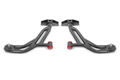 BMR 10-14 Ford Mustang / Shelby GT500 Non-Adj. Lower A-Arms (Poly/Delrin) - Black Hammertone - Truck & Automotive