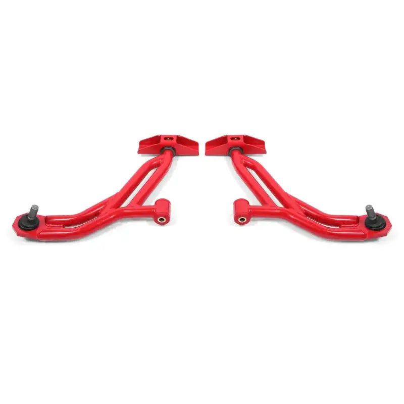 BMR 10-14 Ford Mustang / Shelby GT500 Non-Adj. Lower A-Arms (Poly/Delrin) - Red - Truck & Automotive