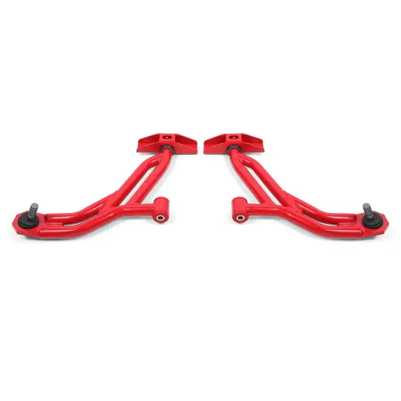 BMR 10-14 Ford Mustang / Shelby GT500 Non-Adj. Lower A-Arms (Poly/Delrin) - Red - Truck & Automotive