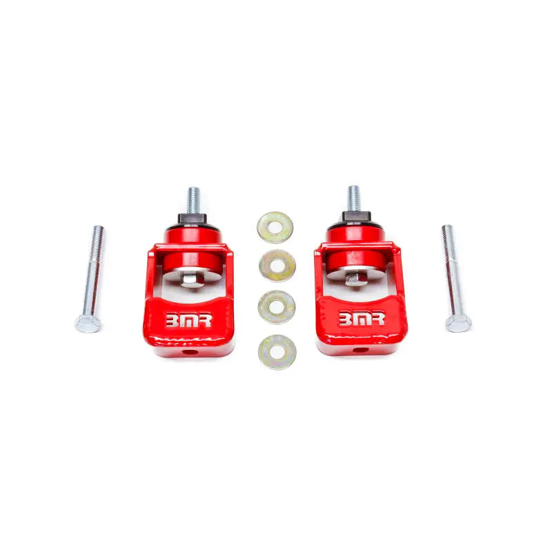 BMR Suspension MM004R BMR 10-15 5th Gen Camaro Motor Mount Kit (Polyurethane) - Red (Spacers Not Included) - MM004R