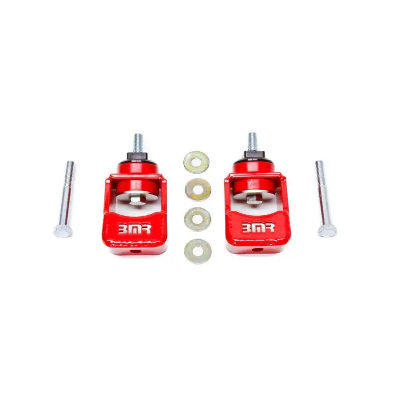 BMR Suspension MM004R BMR 10-15 5th Gen Camaro Motor Mount Kit (Polyurethane) - Red (Spacers Not Included) - MM004R