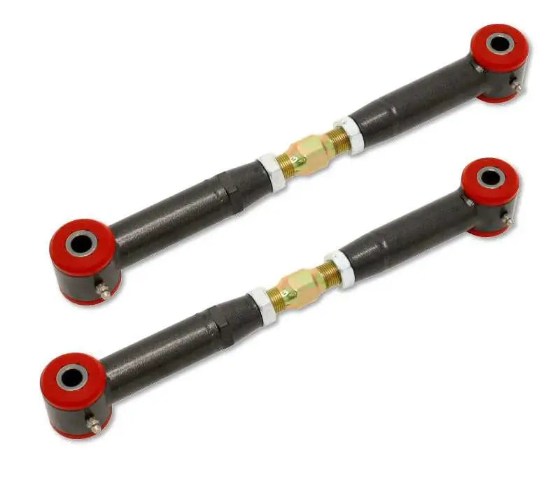 BMR Suspension BMR 10-15 5th Gen Camaro Rear Adj. Toe Rods (Polyurethane) - Black Hammertone