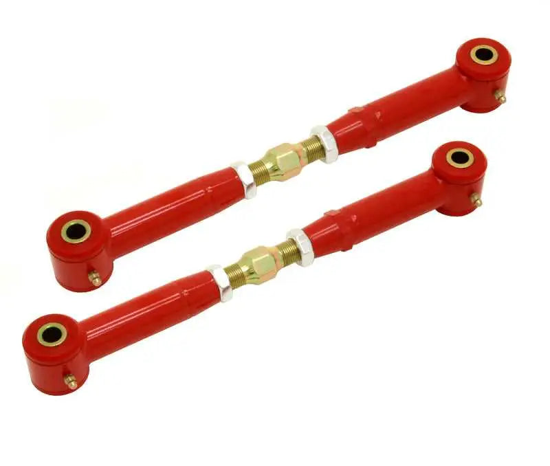 BMR Suspension BMR 10-15 5th Gen Camaro Rear Adj. Toe Rods (Polyurethane) - Red