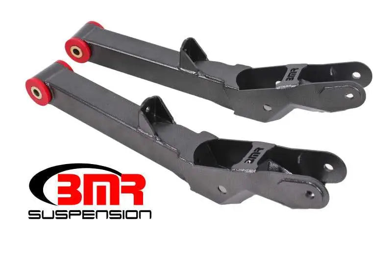 BMR Suspension BMR 10-15 5th Gen Camaro Rear Lower Control Arms Non-Adj. (Polyurethane) - Black Hammertone