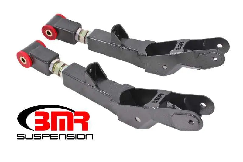 BMR Suspension BMR 10-15 5th Gen Camaro Rear Lower Control Arms On-Car Adj. (Polyurethane) - Black Hammertone