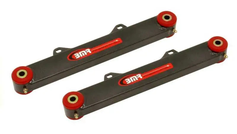 BMR Suspension BMR 10-15 5th Gen Camaro Rear Non-Adj. Toe Rods (Polyurethane) - Black Hammertone