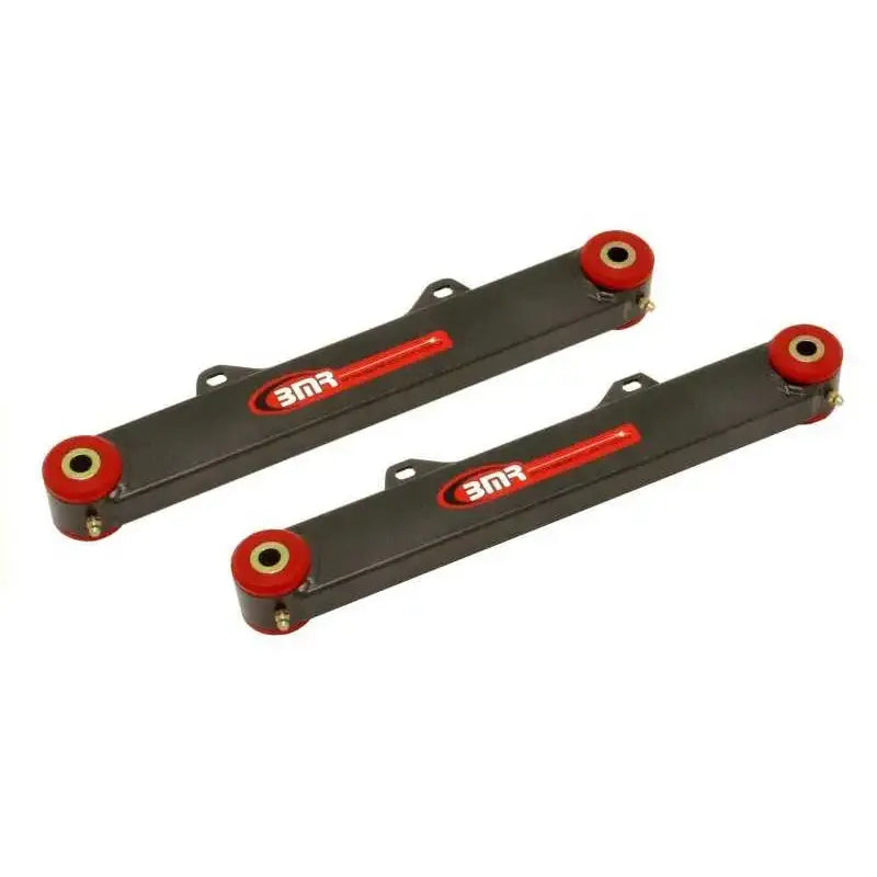 BMR Suspension BMR 10-15 5th Gen Camaro Rear Non-Adj. Toe Rods (Polyurethane) - Black Hammertone